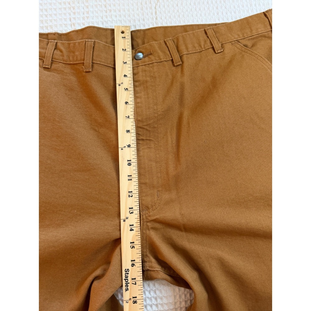 Carhartt Utility Work Pants Mens 44x36 Brown Loose Fit Washed Duck B11-BRN - Picture 5 of 10